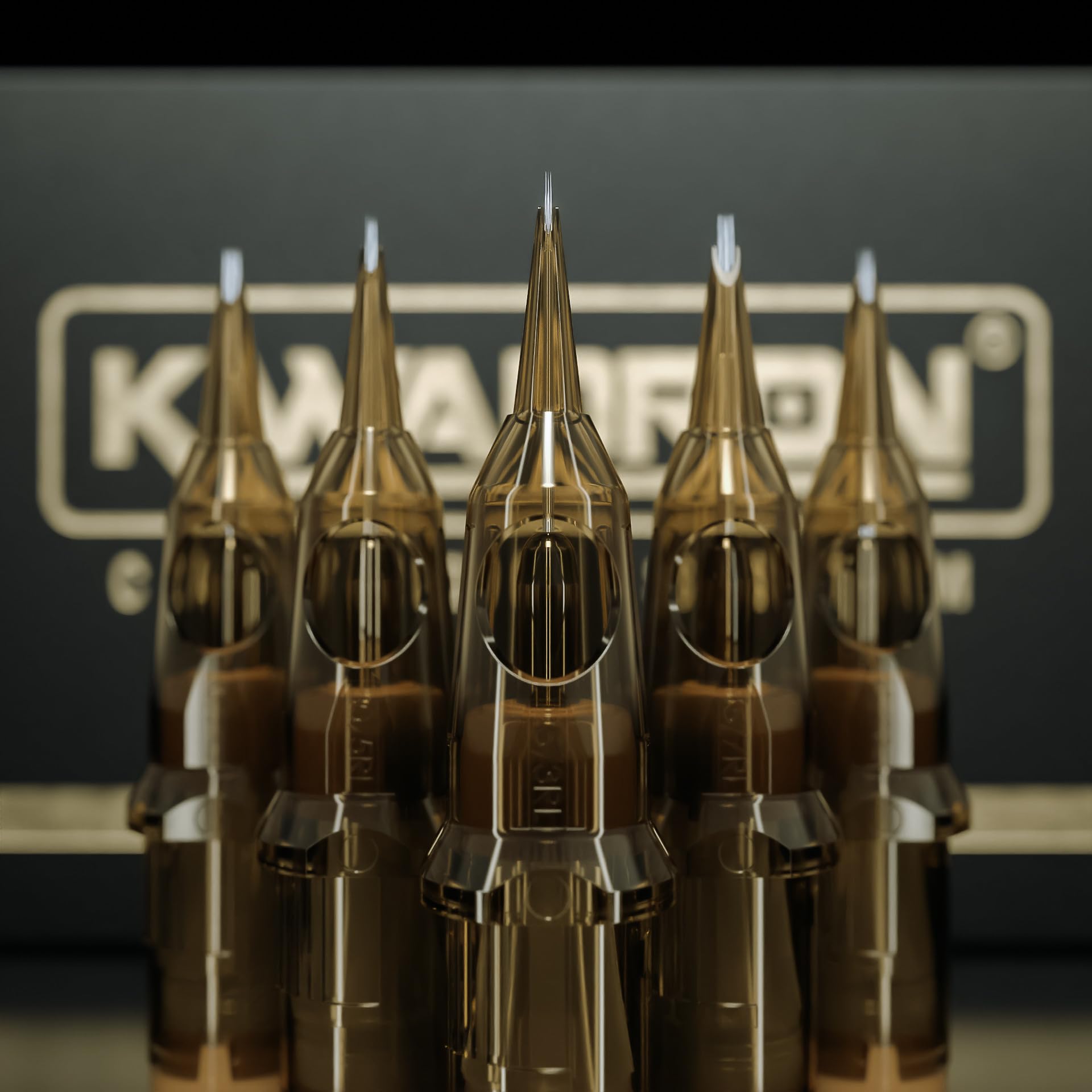 Kwadron stabilizing system enhances accuracy and stability during tattooing sessions.