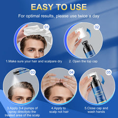 Kweqdsd Minoxidil spray being applied to the scalp for targeted care