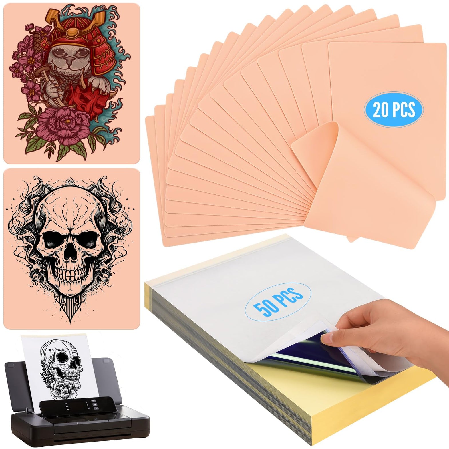 KXCOFTXI tattoo skin practice in soft synthetic leather for authentic beginner sessions.