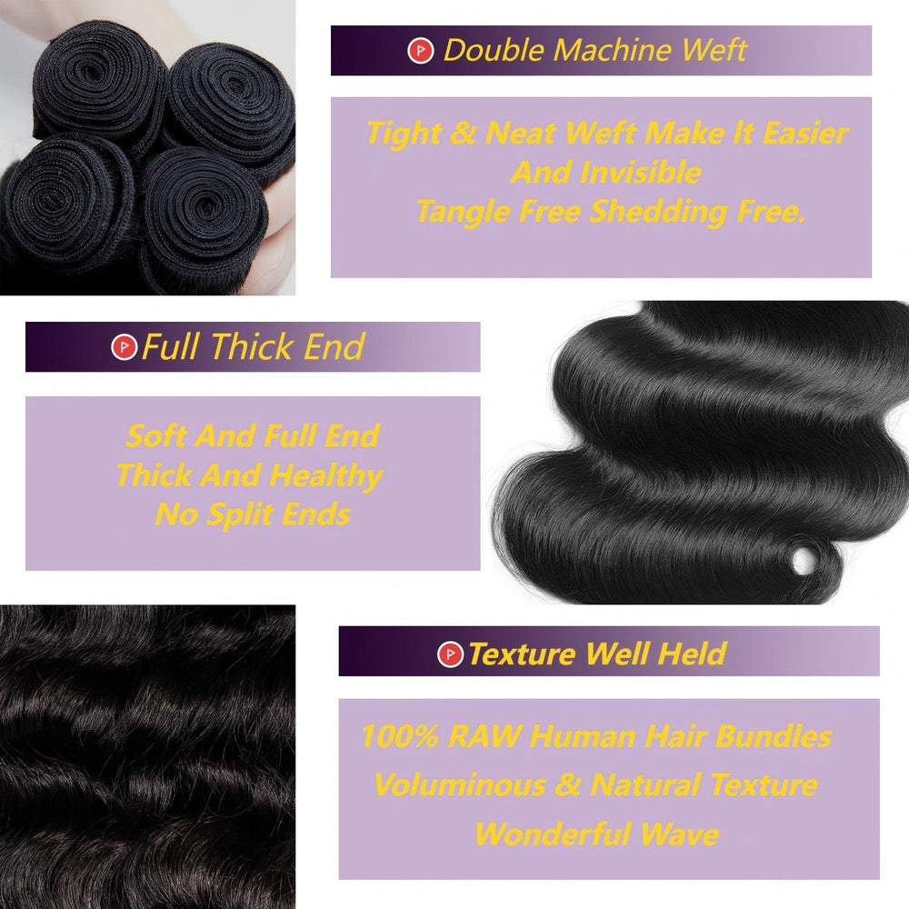 KXRO virgin Brazilian hair extensions feature durable double weft for longevity.