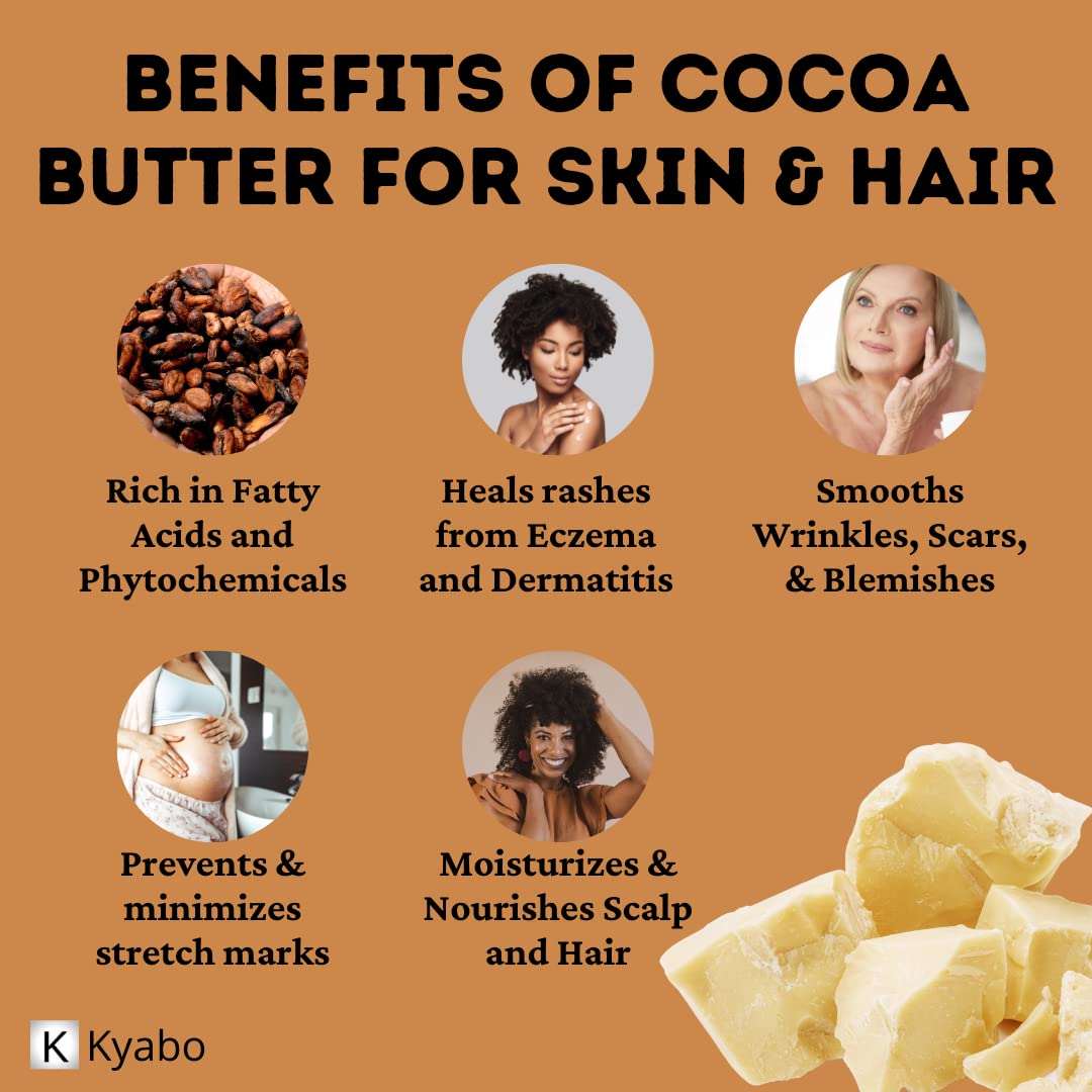 Kyabo cocoa butter for DIY skincare application