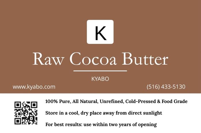 Kyabo cocoa butter packaging preserves aroma and freshness