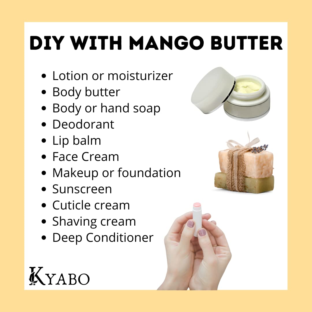 Kyabo mango butter supports thicker, longer, stronger hair care.