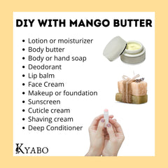 Kyabo mango butter supports thicker, longer, stronger hair care.