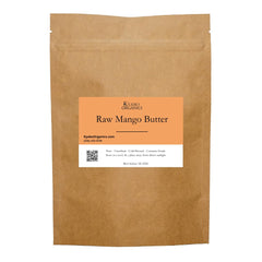 Kyabo mango butter raw virgin block showing rich texture for skin care