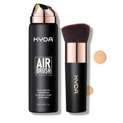 KYDA AirBrush Foundation Spray bottle with silky nude finish for even, natural coverage.