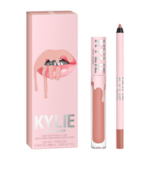 KYLIE COSMETICS Lip Kit Bare: liquid lipstick application for smooth matte color that lasts.