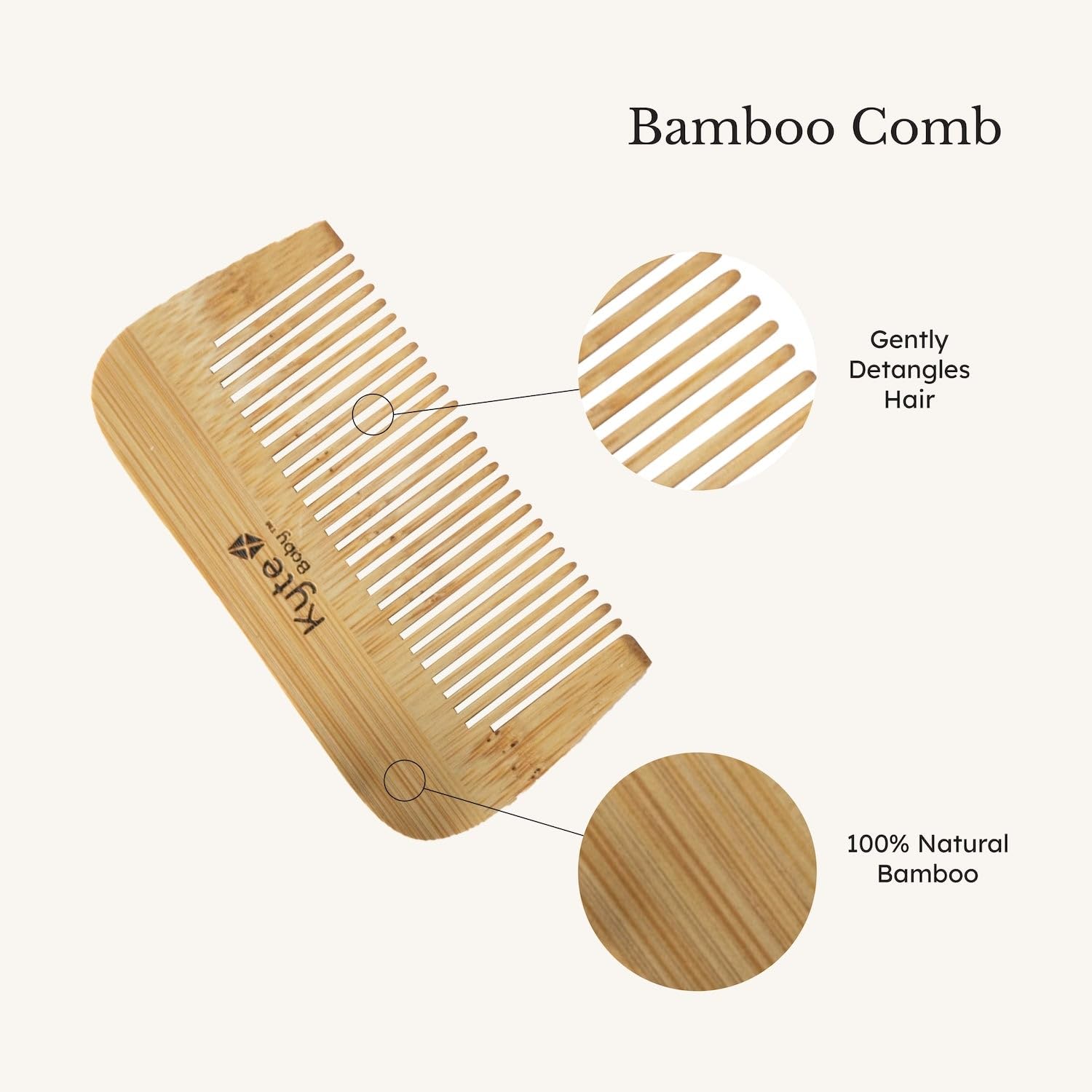 Kyte Baby packaging display showcasing eco-friendly bamboo set for newborns.
