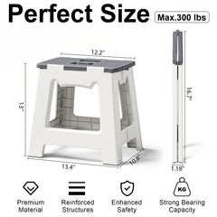 Kzeirm foldable shower stool compact-storage enhances portability for tight showers.