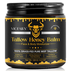 KZUO Beef Tallow face jar ready for daily skin hydration.