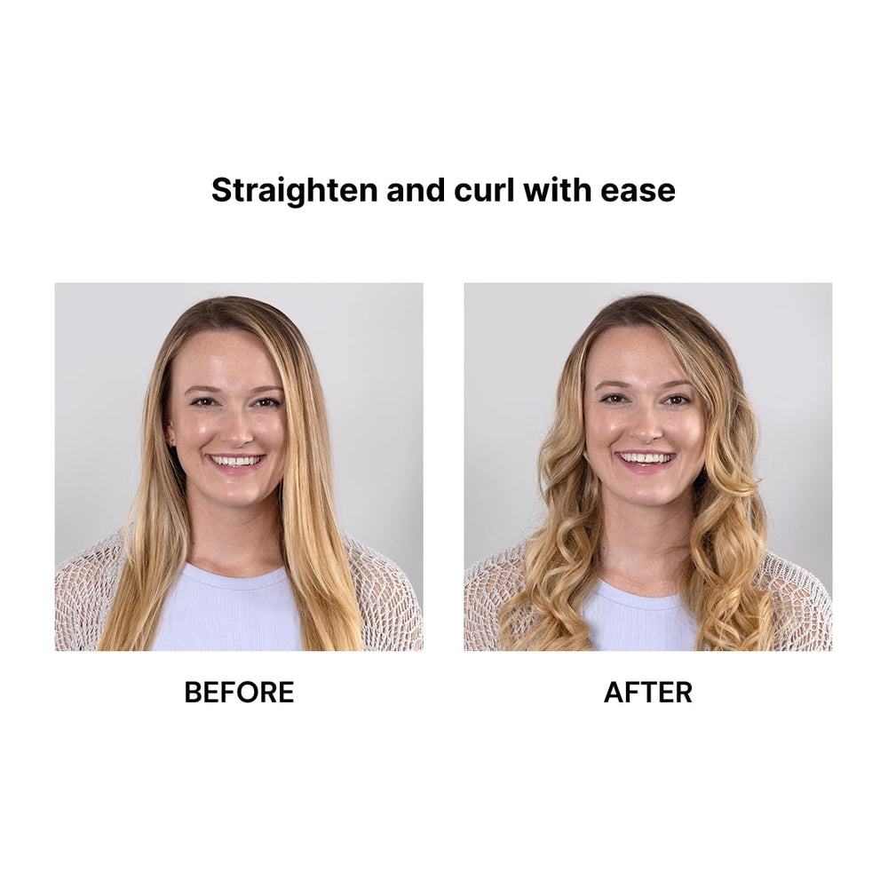 L'ANGE HAIR Aplatir heat-dial shows adjustable temp for customizable styling