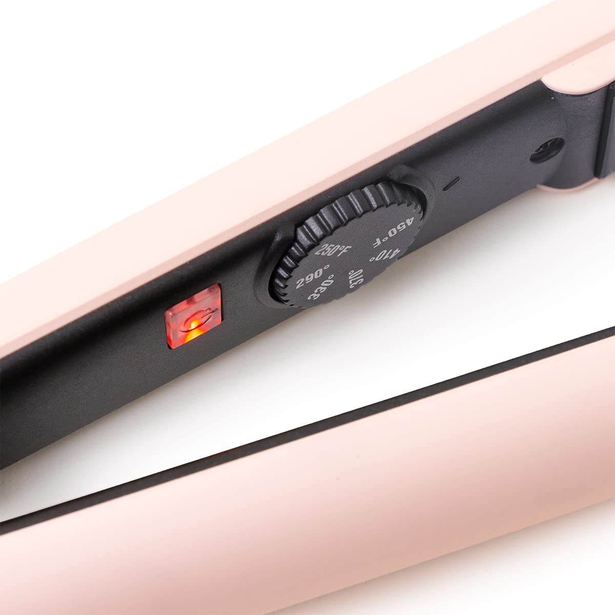 L'ANGE HAIR Le Ceramique 1-Pass Flat Iron packaging box shows premium styling.