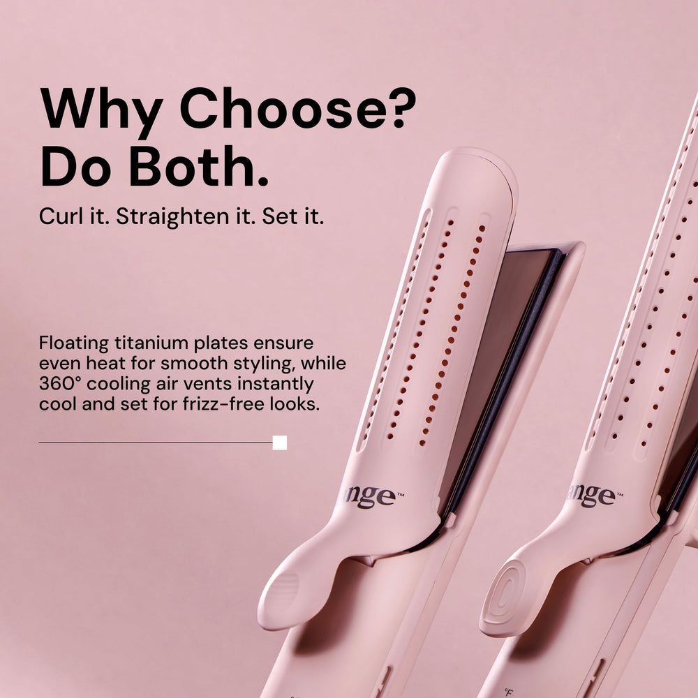 L'ANGE HAIR Le Duo Grande 360° Styler automatic shut-off protects tool life.