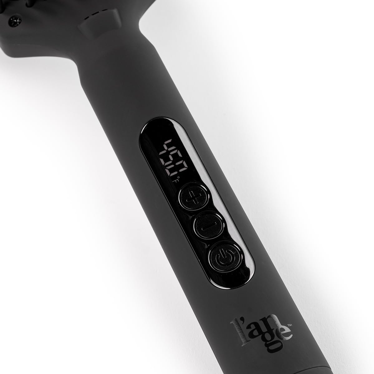 L'ANGE HAIR Le Vite Curve brush after-use with a sleek, frizz-free finish.
