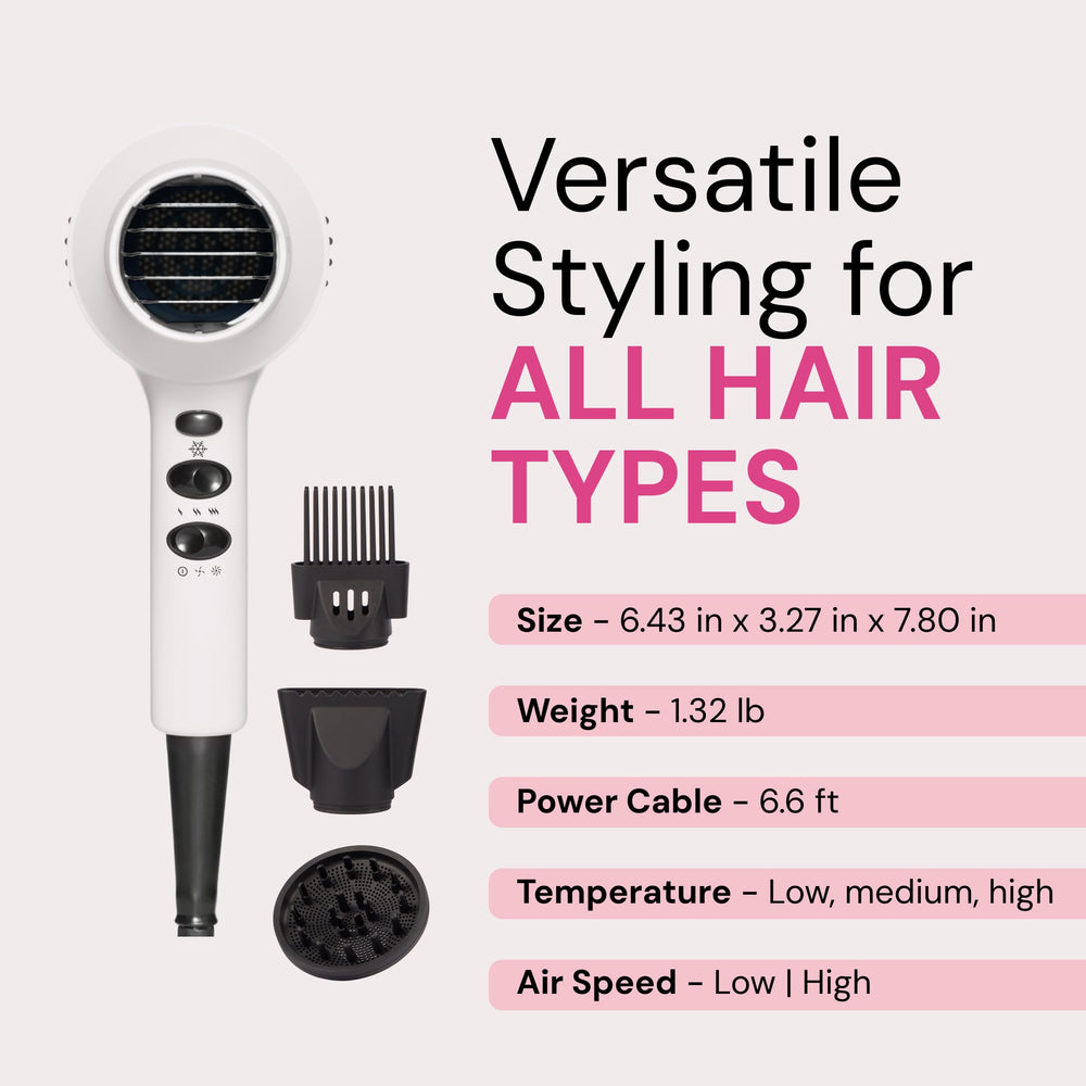 L'ANGE PowerStyle in-use during a quick everyday blowout