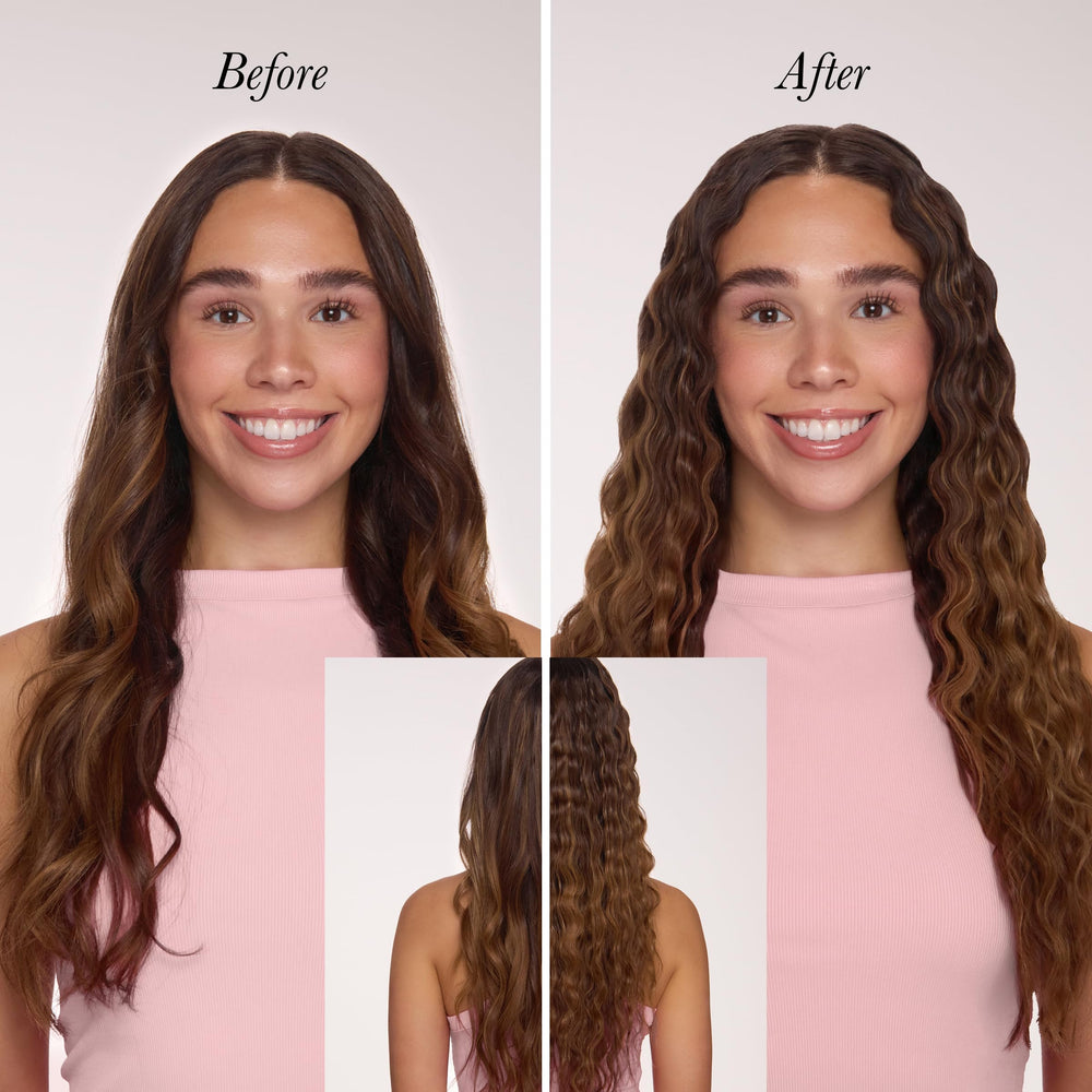 L'ANGE HAIR sea salt texturizing spray close-up shows texture and grip