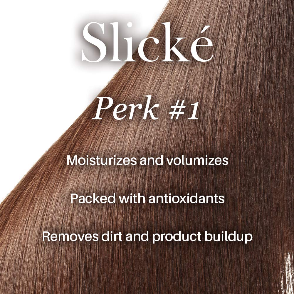 L'ANGE HAIR Slické application demonstrates even distribution during styling.
