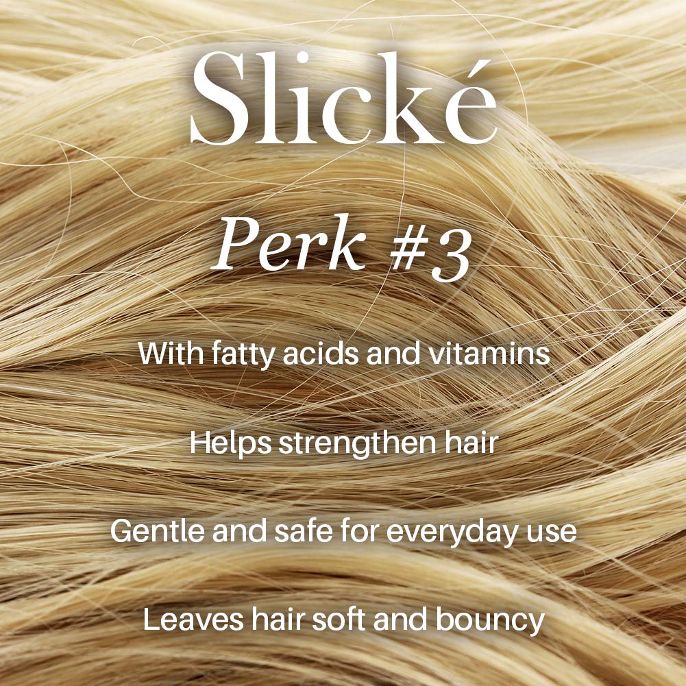 L'ANGE HAIR Slické finished hair with visible shine and volume after use.