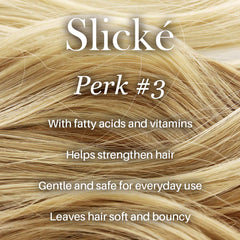 L'ANGE HAIR Slické finished hair with visible shine and volume after use.