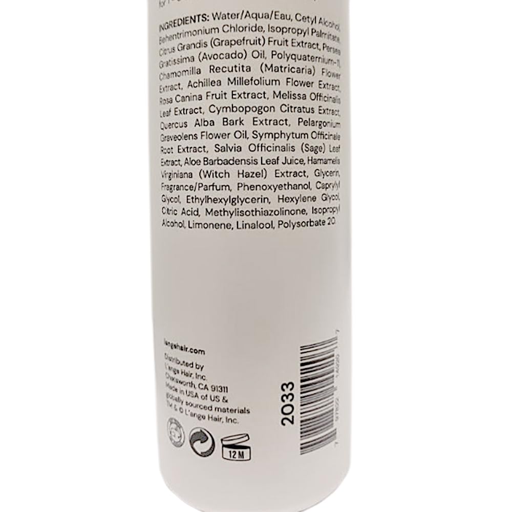 L'ANGE HAIR Slické packaging close-up highlights premium salon-grade conditioning.