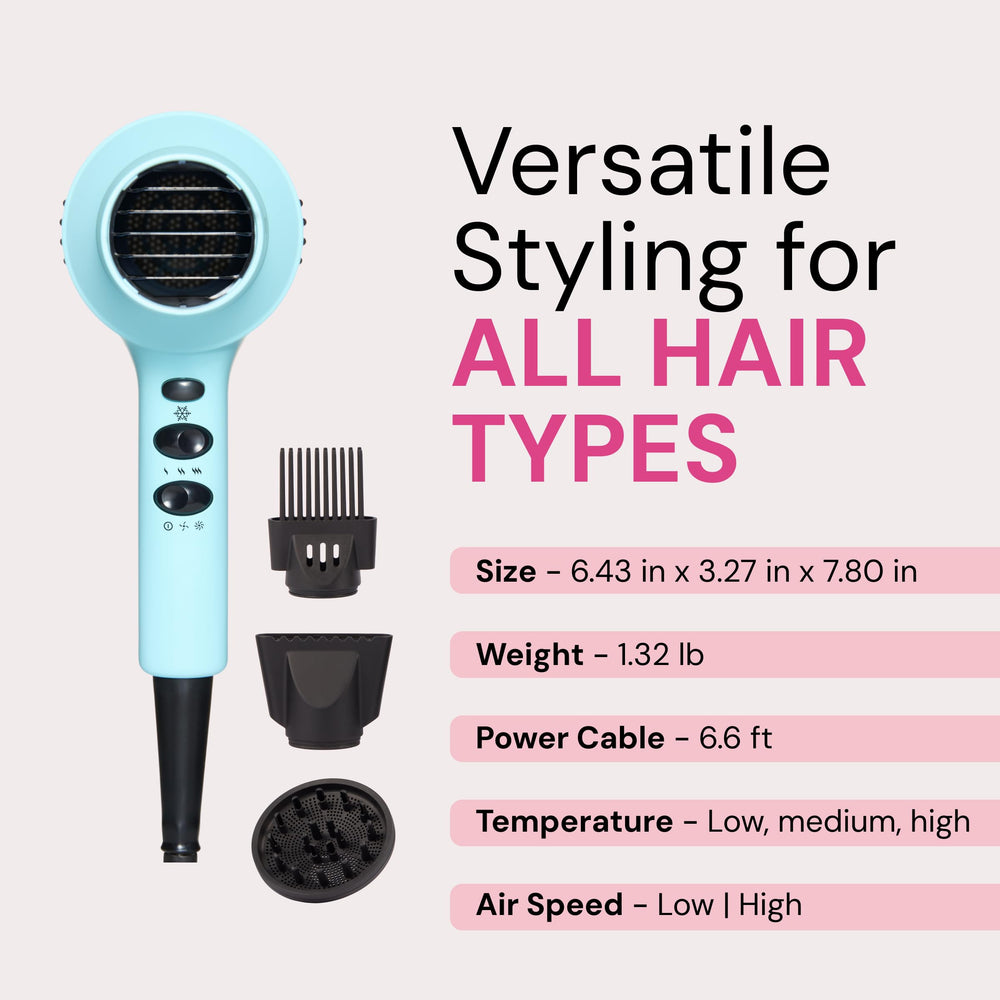 L'ANGE HAIR PowerStyle Ionic Turbo Hair Dryer in use for quick dry and salon-like finish