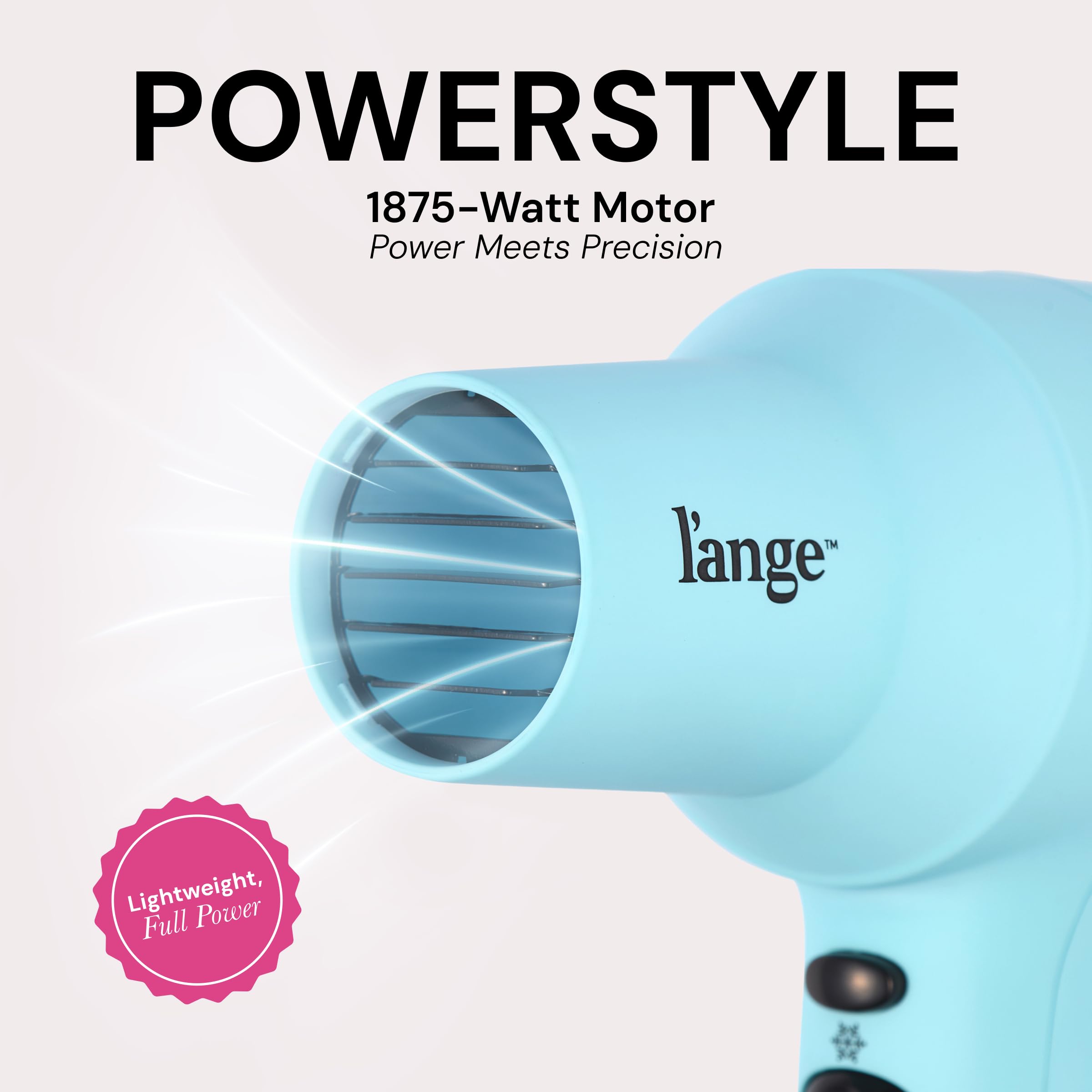 L'ANGE HAIR PowerStyle Ionic Turbo Hair Dryer with ionic technology for frizz reduction