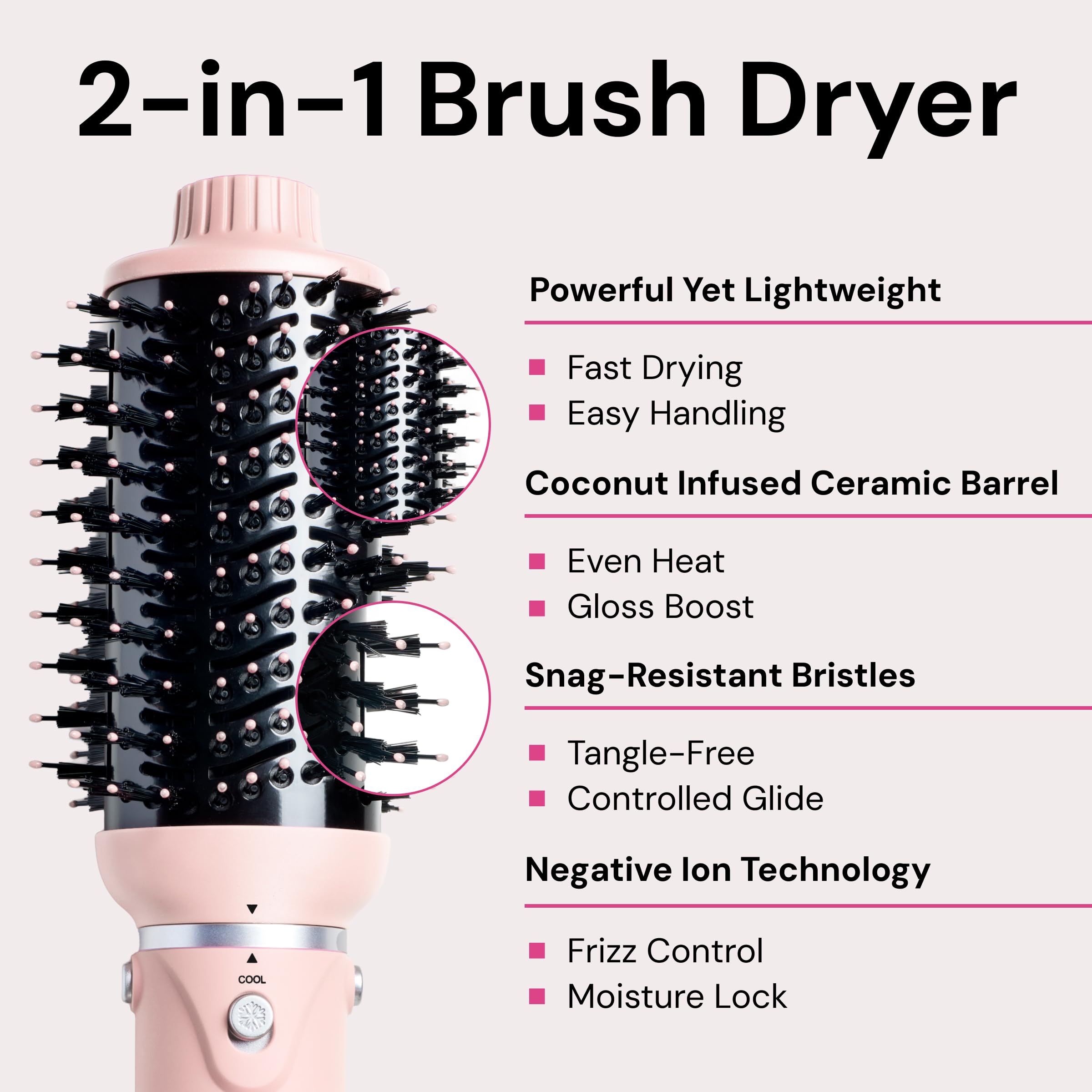 L'ANGE HAIR VolumeBoost lightweight DC motor enables fast drying