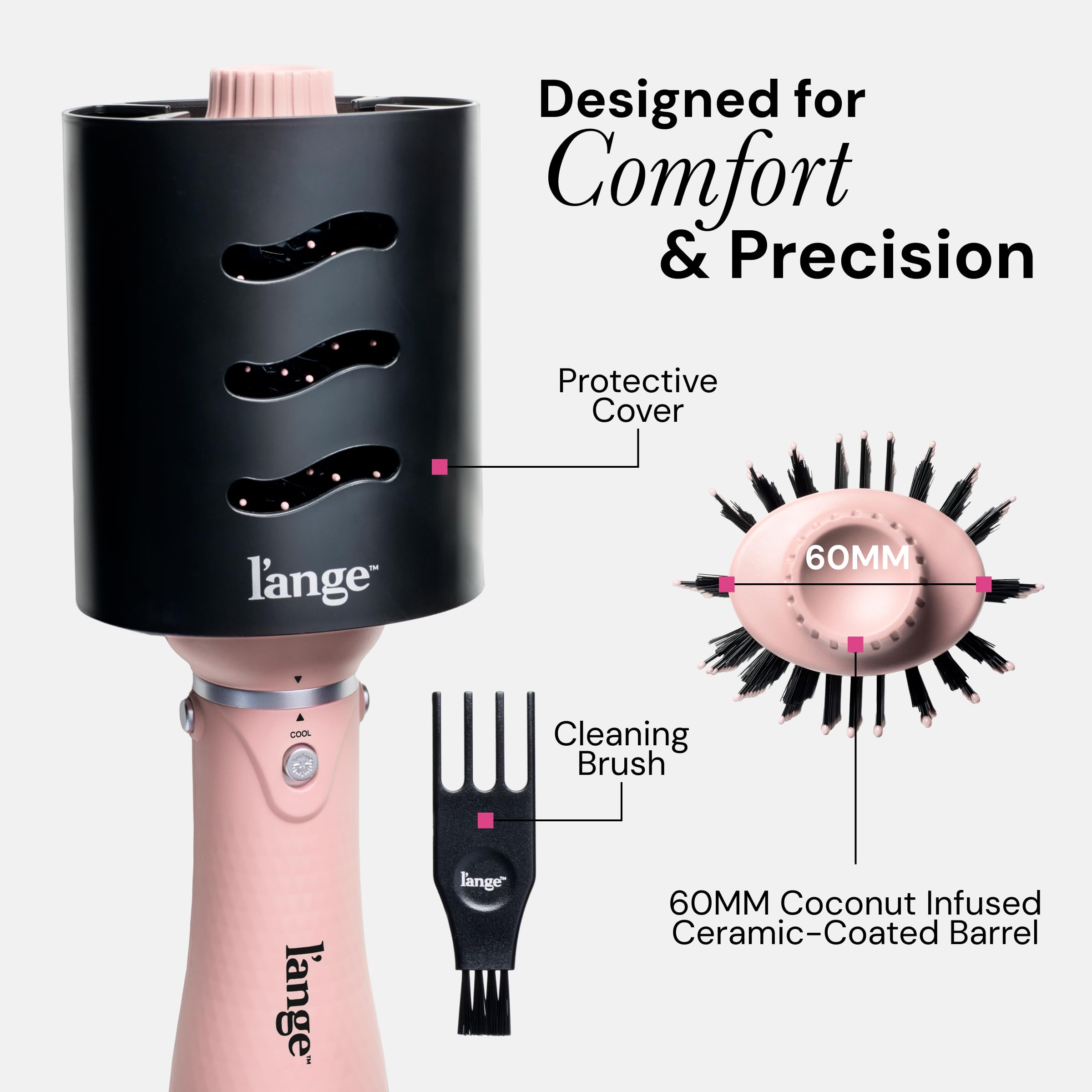 L'ANGE HAIR VolumeBoost delivers frizz-control and shine potential