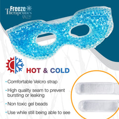L'AUTRE PEAU soft blue eye-mask ready for reusable use and cooling or heating.
