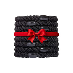 L. Erickson pony hair ties closeup reveals braided band for strong, snag-free hold.