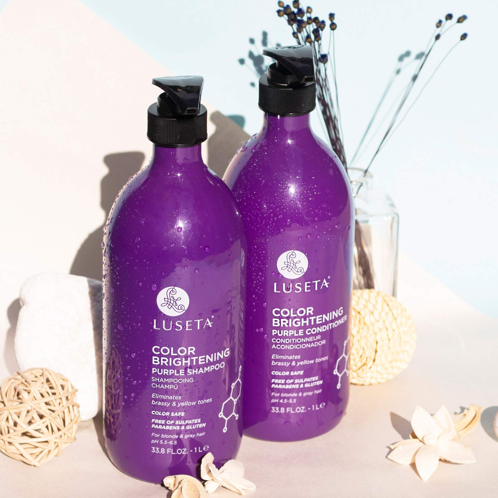L LUSETA coconut oil ingredient close-up highlighting nourishing formula.