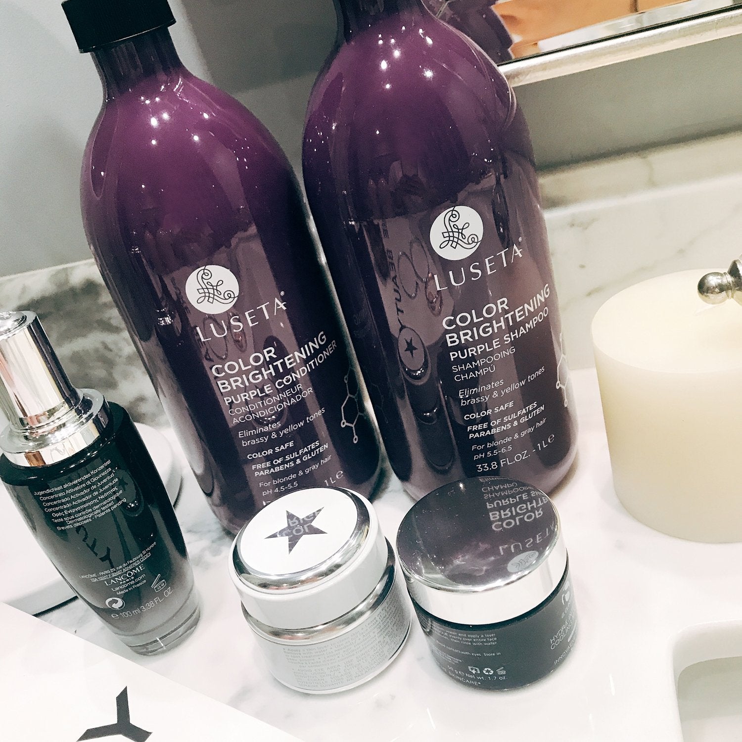L LUSETA hair after use with noticeable shine and smoothness.