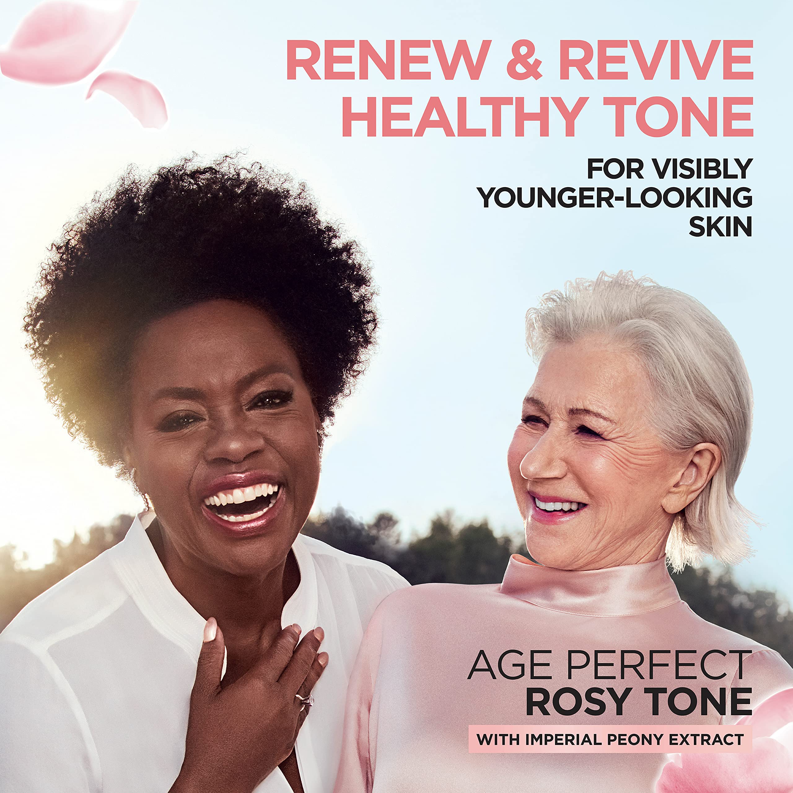 Hands applying Rosy Tone Moisturizer in gentle circular motions.
