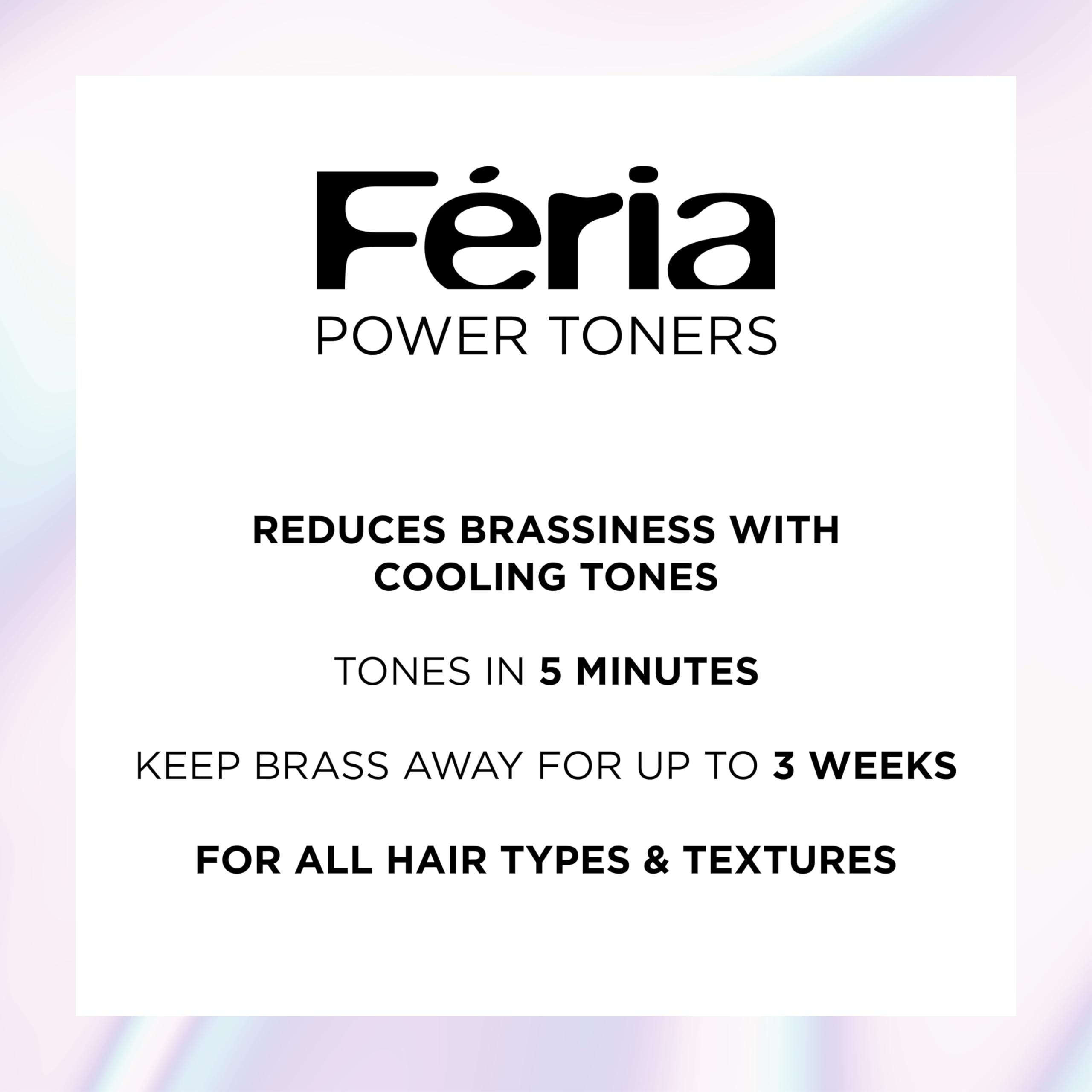 Packaging image communicates vegan and ammonia-free formula that suits in-between salon visits.