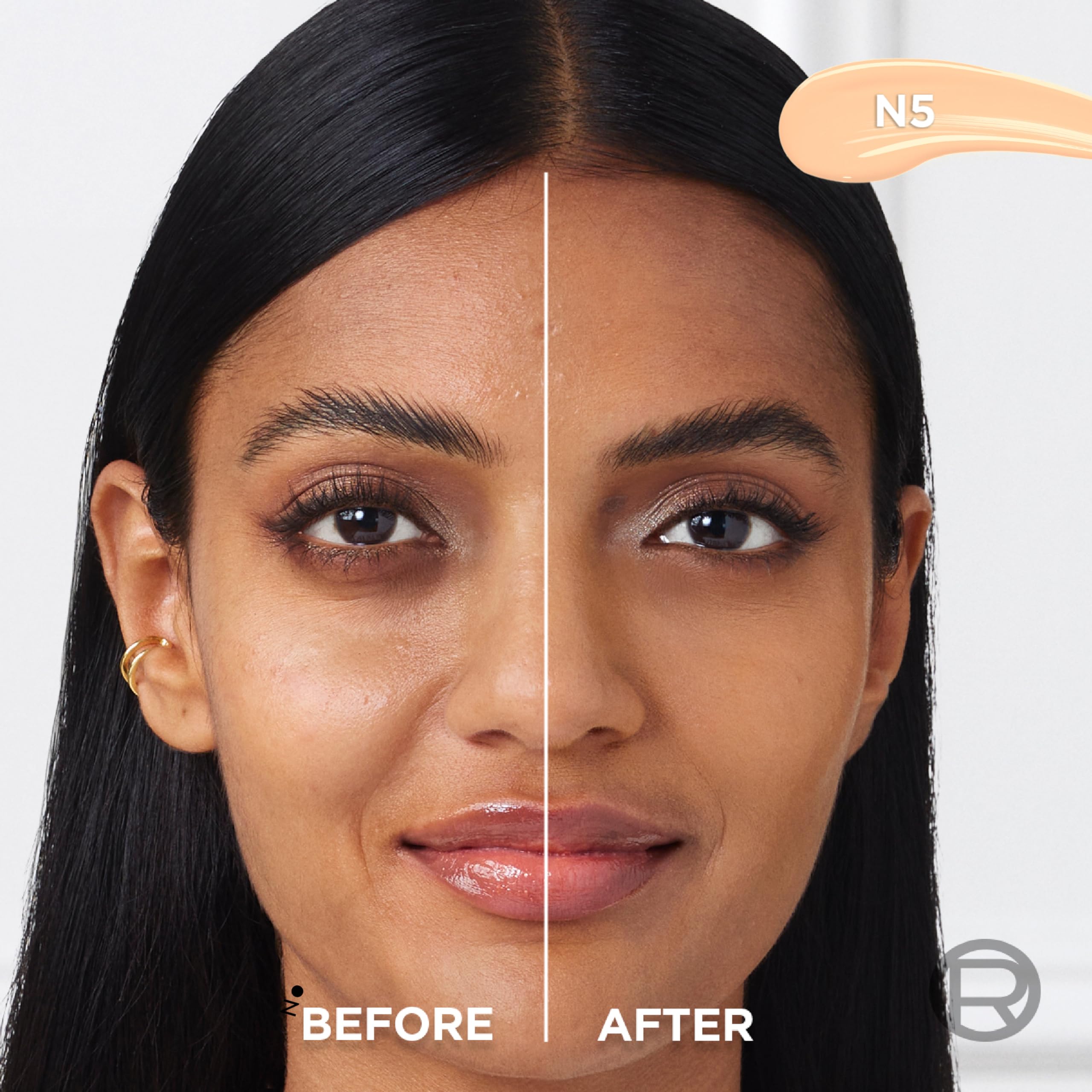 L'Oreal Paris True Match Radiant Serum Concealer flat-tip applicator delivering one-swipe seamless coverage.