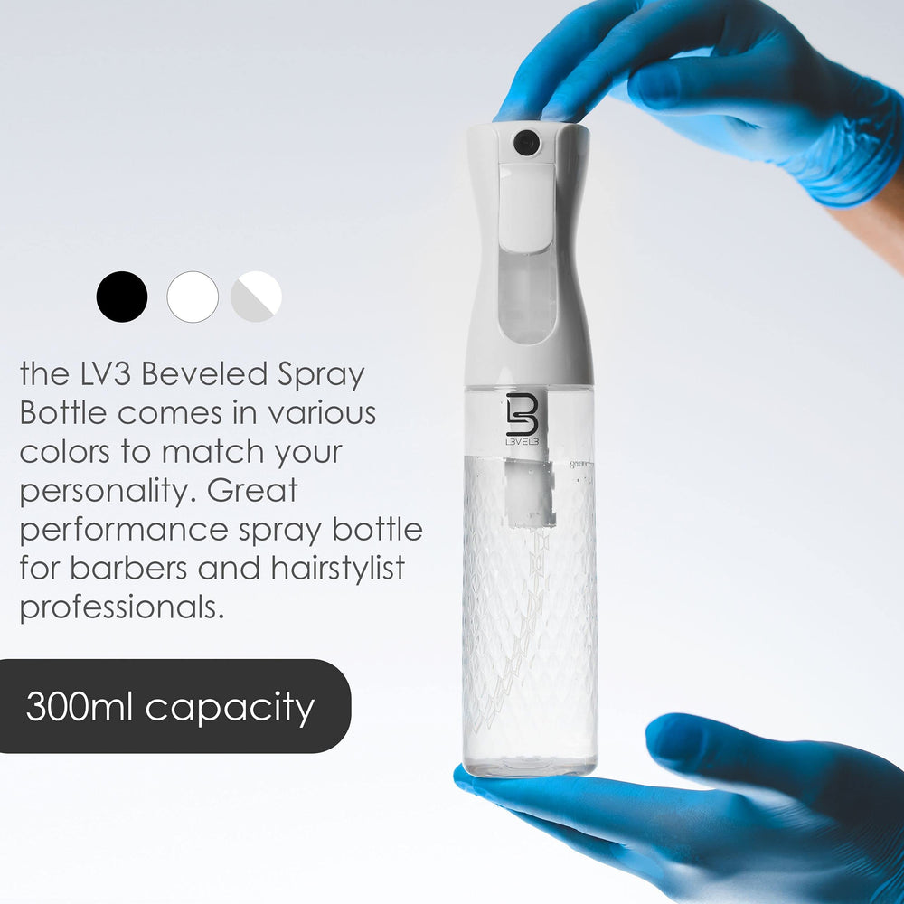L3 Beveled Spray Bottle in action with continuous spray for fast, broad-area coverage.