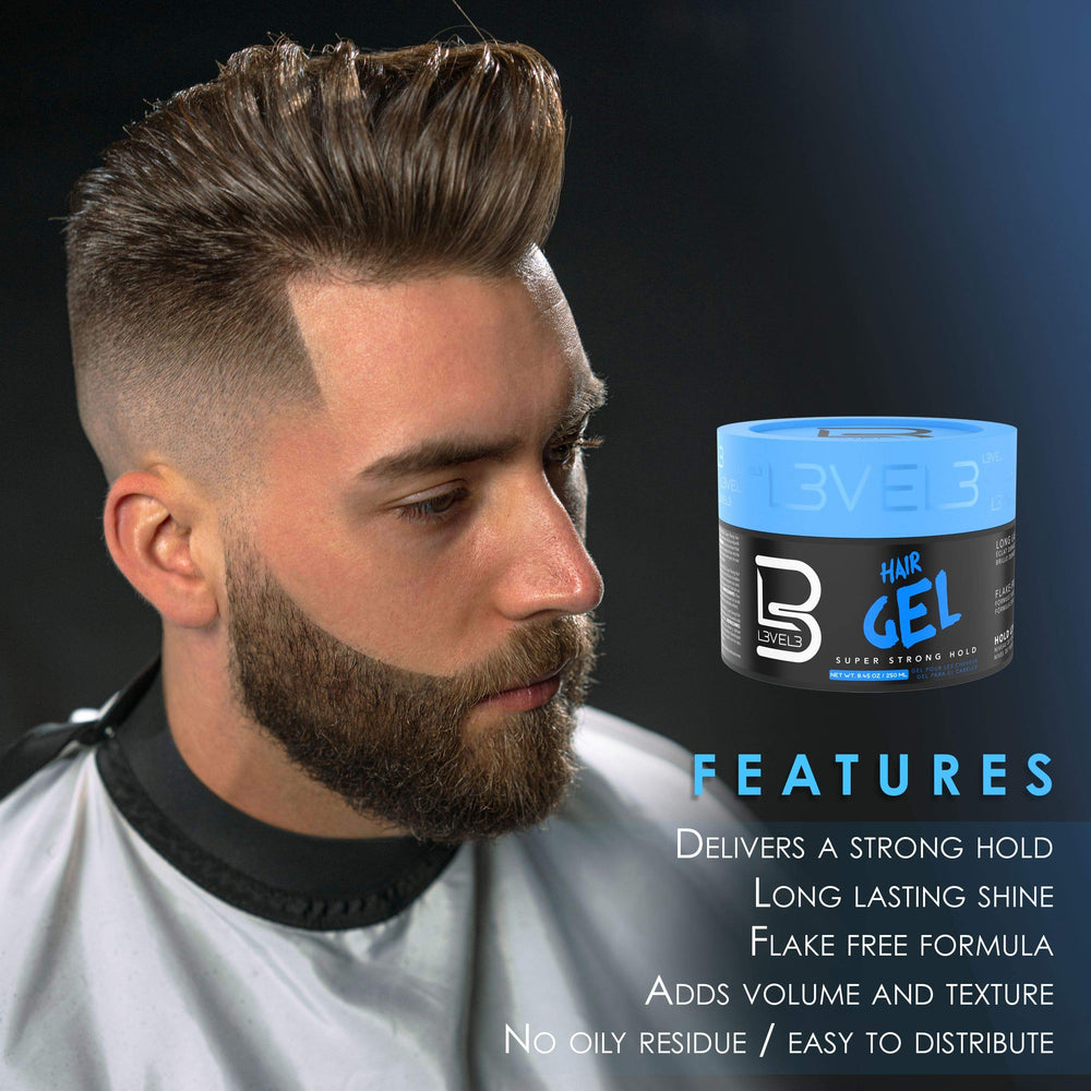 L3 gel on styled hair demonstrates day to night versatility.