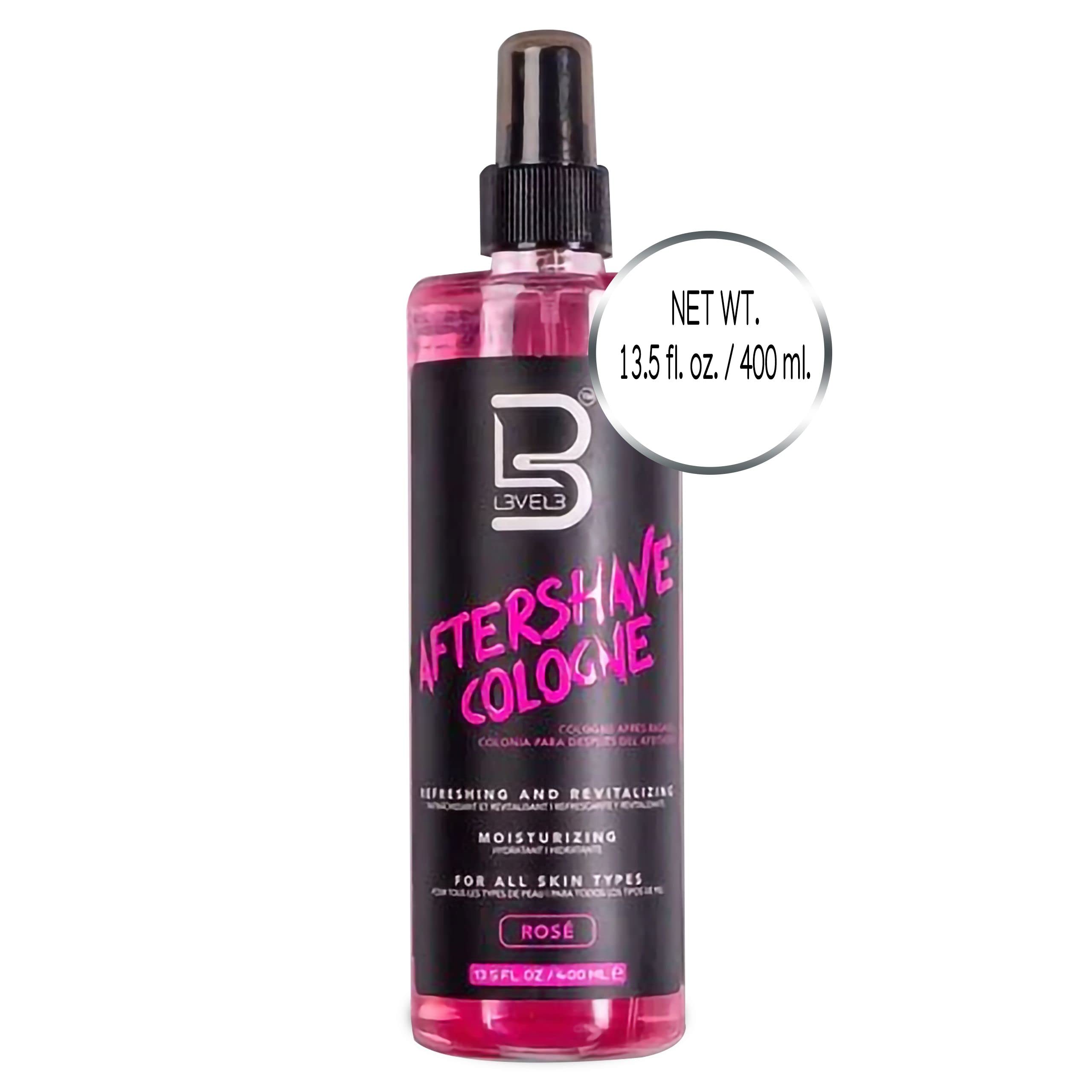 L3 Level 3 after shave spray packaging on display for easy purchase