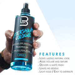 L3 Level 3 aftershave spray being applied to the face for daily refresh