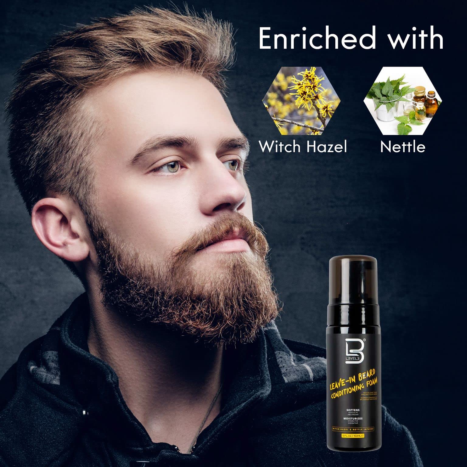 L3 Level 3 Beard Conditioner Foam quick-absorb demonstrates fast penetration with minimal residue.