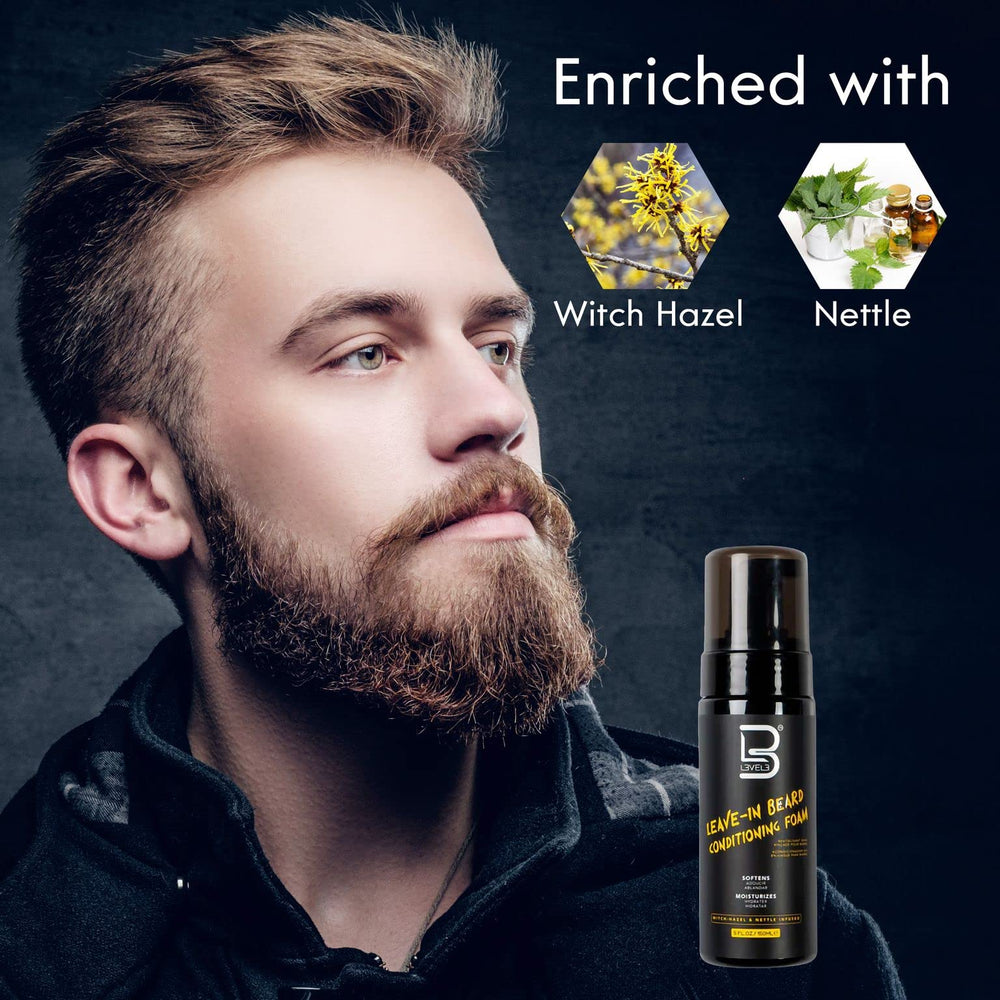 L3 Level 3 Beard Conditioner Foam quick-absorb demonstrates fast penetration with minimal residue.
