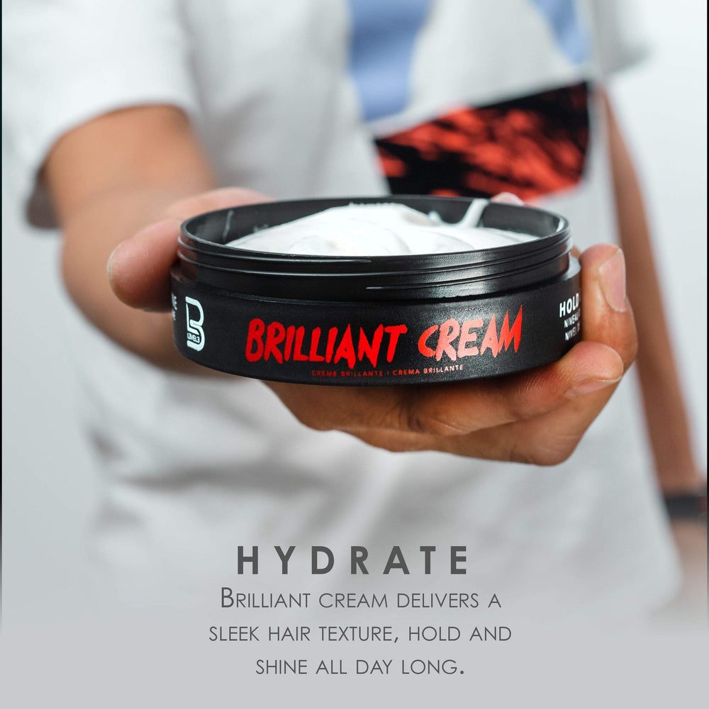 L3 Level 3 Brilliant Cream application on damp hair enables easy restyle and hold