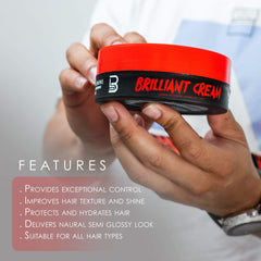 L3 Level 3 Brilliant Cream hair texture closeup showing improved volume for fuller style