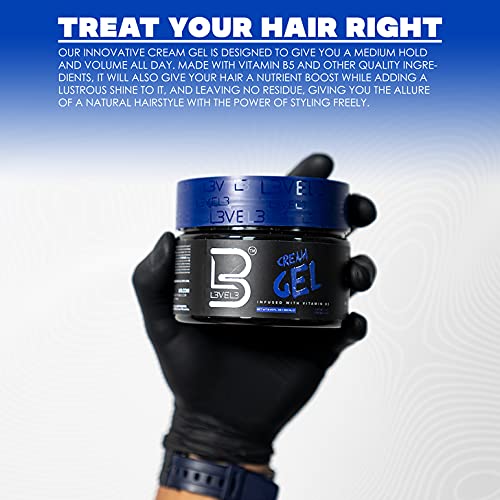L3 Level 3 Cream Gel jar ready for smooth application and texture boost.