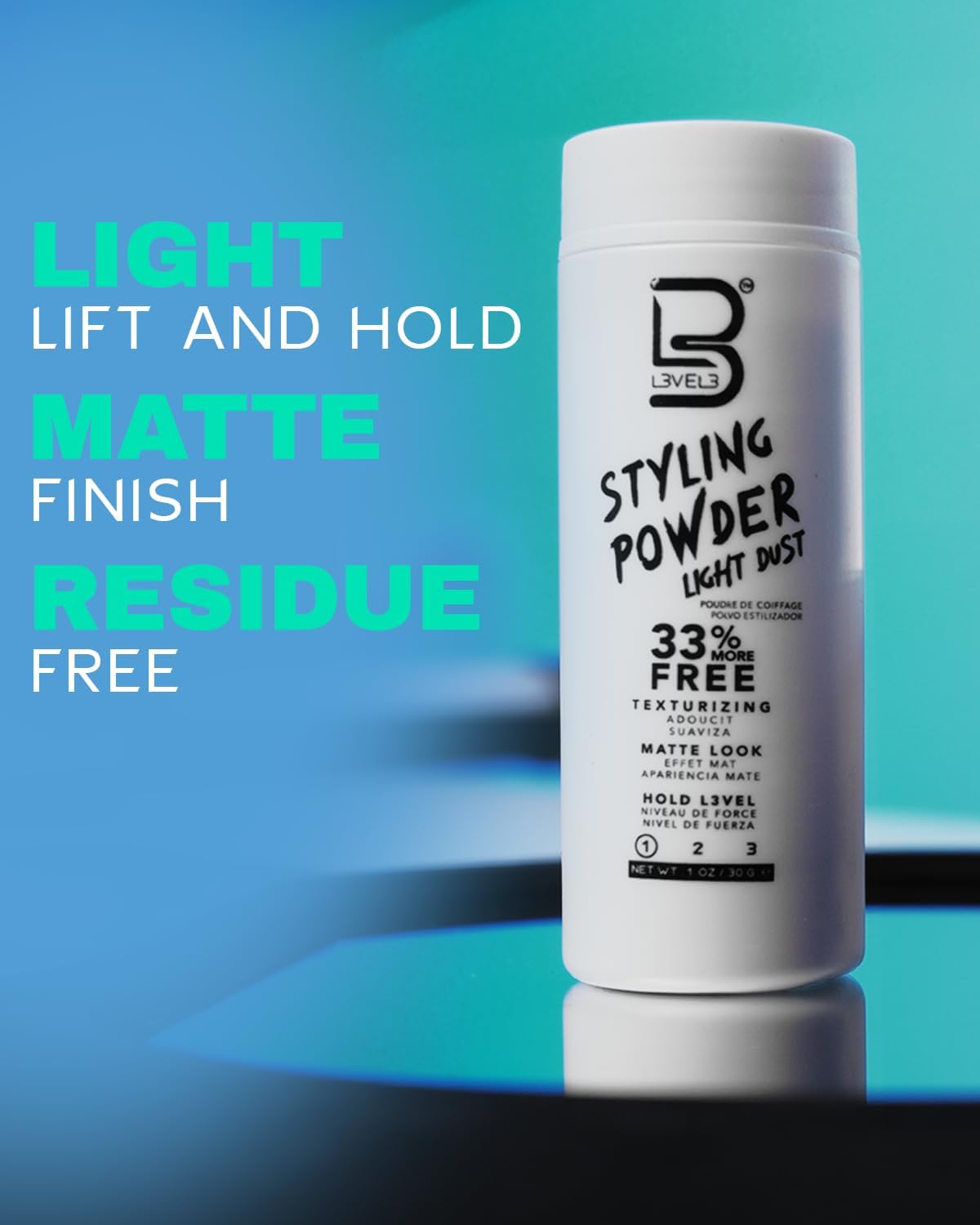 L3 Level 3 easy-to-apply powder for quick morning styling.