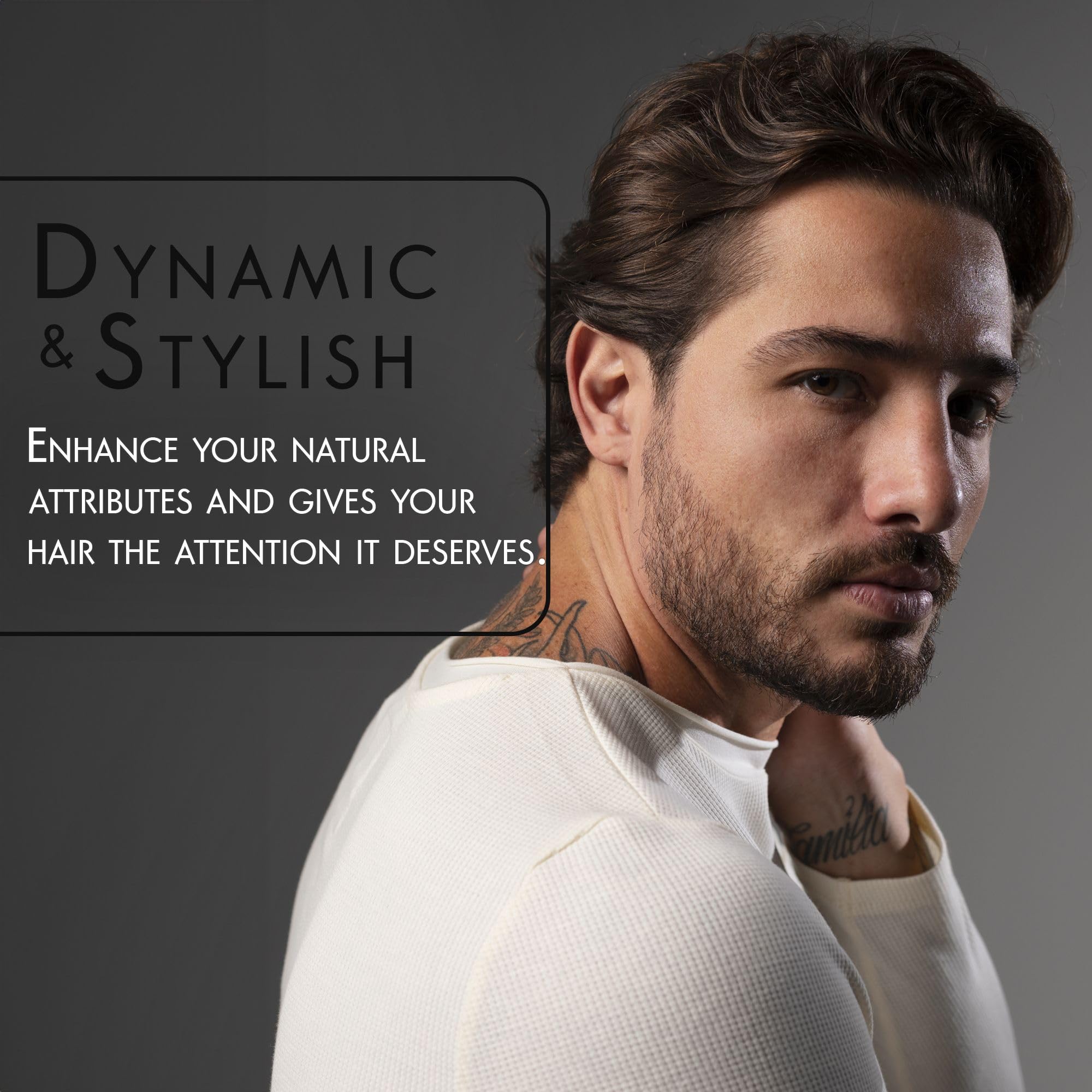 L3 Level 3 Hair Clay men grooming hero shot supports confidence-boosting look.