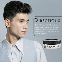L3 Level 3 Hair Sculpting Clay apply shot demonstrates matte finish with controllable hold.