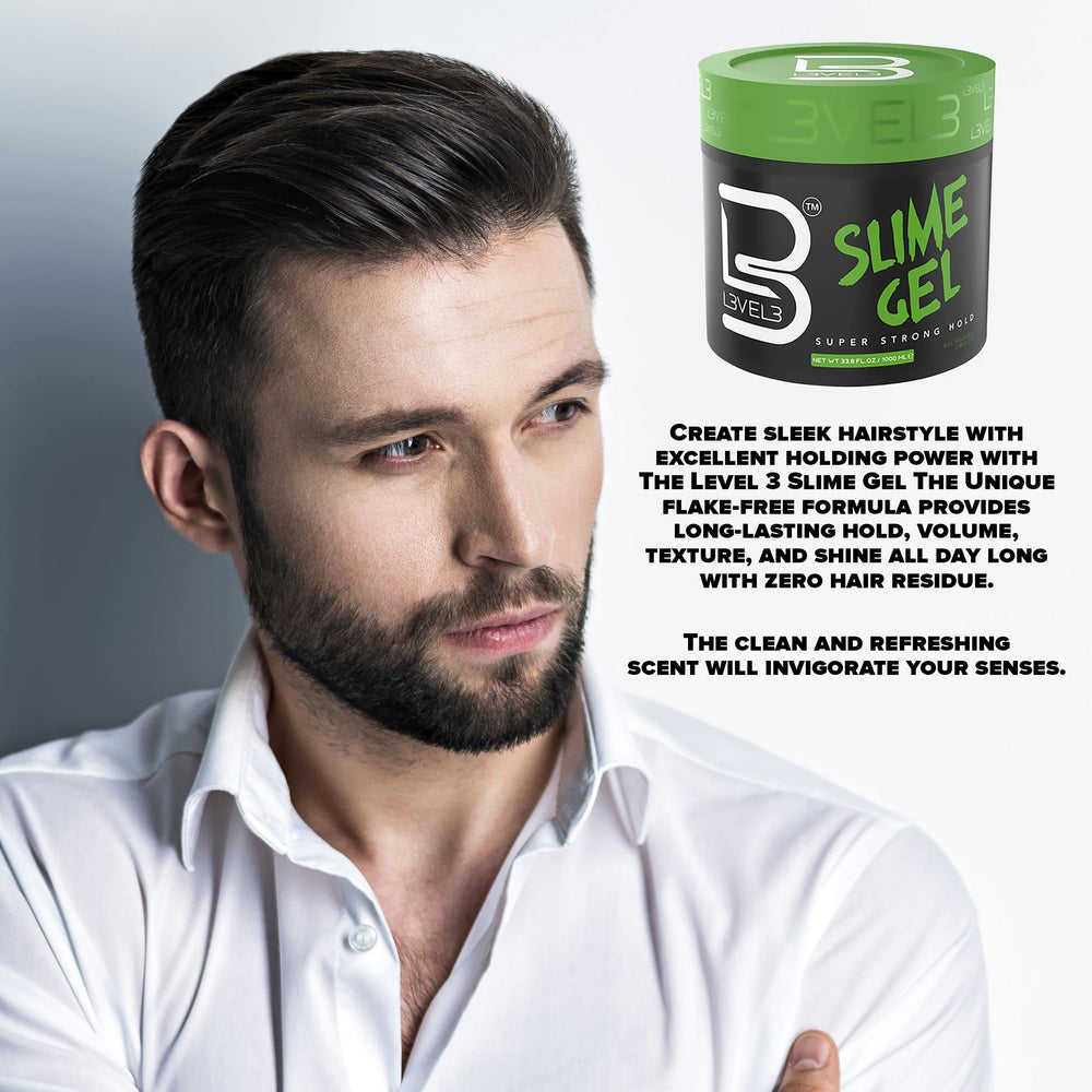 L3 Level 3 Slime Gel shine-finish captures sleek look.