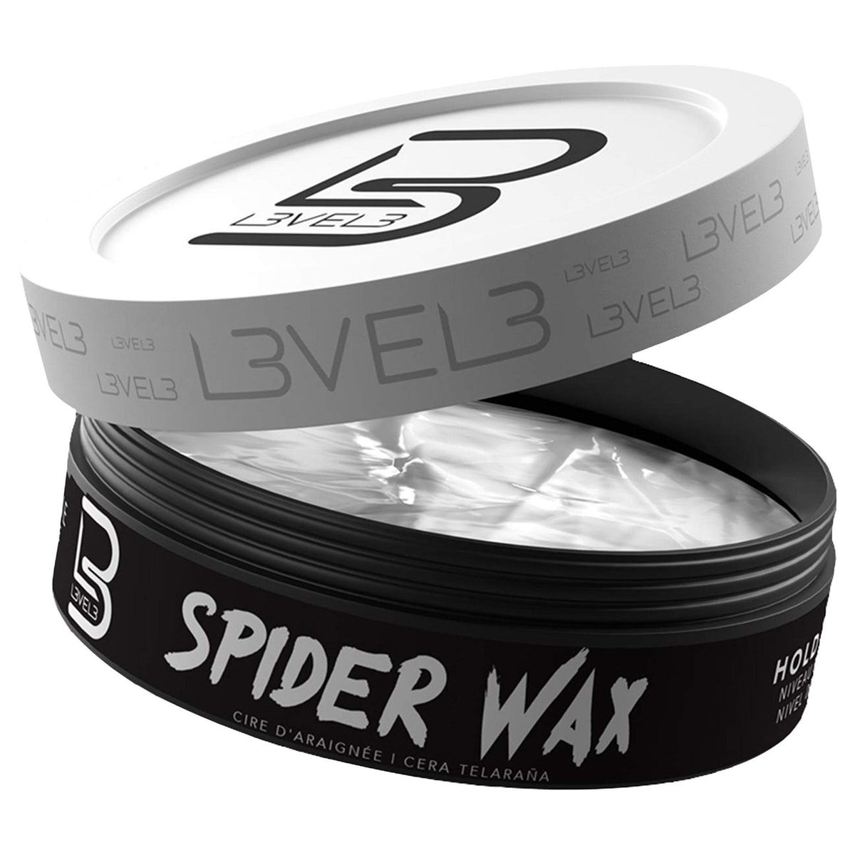 L3 Level 3 Spider Wax bottle for long-lasting hold and texture