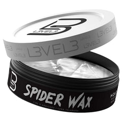 L3 Level 3 Spider Wax pack shot showing strong hold and texture